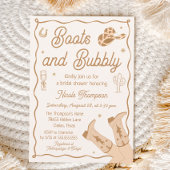 Boots and Bubbly Western Bridal Shower Invitation Einladung