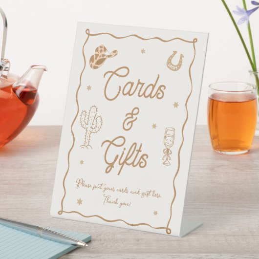 Boots and Bubby Bridal Shower Cards and Gifts Sockelschild (In Situ)