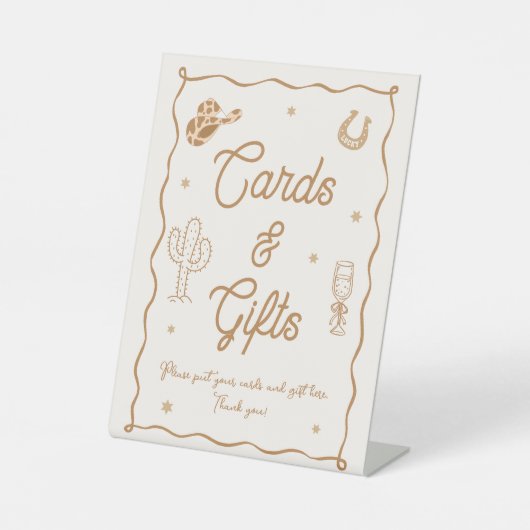 Boots and Bubby Bridal Shower Cards and Gifts Sockelschild (Vorderseite)