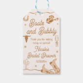 Boots and Bubby Western Brautparty Vielen Dank Geschenkanhänger (Vorderseite)