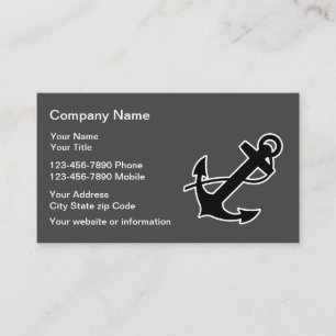 Boots-Anker nautisch Visitenkarte