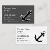 Boots-Anker nautisch Visitenkarte (Vorne/Hinten)