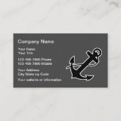 Boots-Anker nautisch Visitenkarte (Vorderseite)