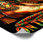 Boots auf dem Boden Boot Juneteenth Black Cowgirl Poster (Ecke)