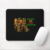 Boots auf dem Western Cowboy Boots Junetent Mousepad (Mit Mouse)