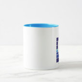 Boots-Blues Square_Palm Strand-Tasse Tasse (Zentrum)
