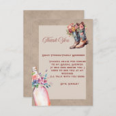Boots Brunch & Bubbly Flat Dankeschön Card Dankeskarte (Vorne/Hinten)