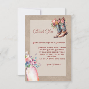 Boots Brunch & Bubbly Flat Dankeschön Card Dankeskarte