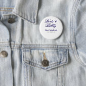 Boots & Bubble bachelorette party name purpleplace Button (Beispiel)