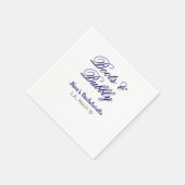 Boots & Bubble bachelorette party name purpleplace Serviette (Ecke)