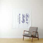 Boots & Bubble bachelorette party name purpleplace Wandteppich (Beispiel (Horizontal))