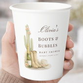 Boots & Bubbles Boho Chic Western Baby Shower Pappbecher