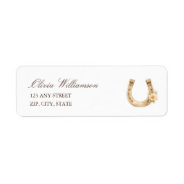 Boots & Bubbles Chic Baby Shower Return Address