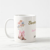 Boots & Bubbly Bridal Shower Kaffeetasse (Links)