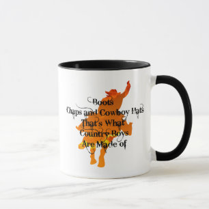 Boots, Chaps und Cowboy Hats...Ringer-Tasse Tasse