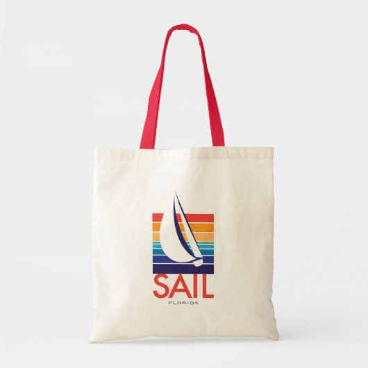 Boots-Farbe Square_SAIL Florida Tragetasche (Vorne)