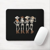Boots Horse Dancing Skeleton Western Country Rodeo Mousepad (Mit Mouse)