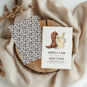 Boots & I betreiben Rustikale Western-Engagement-P Einladung