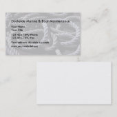 Boots-Jachthafen-Visitenkarten Visitenkarte (Vorne/Hinten)