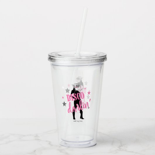 Boots 'n Bling Bachelorette Disco Darlin' ID925 Acryltrinkbecher (Rückseite)