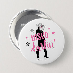 Boots 'n Bling Bachelorette Disco Darlin' ID925 Button