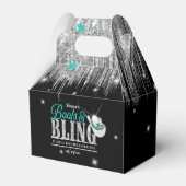 Boots 'n Bling Disco Bachelorette Aquamarin Black  Geschenkschachtel (Vorderseite)