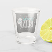 Boots 'n Bling Disco Bachelorette Aquamarin Black  Schnapsglas (Rückseite)