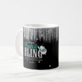Boots 'n Bling Disco Bachelorette Aquamarin ID925 Kaffeetasse (Vorderseite Links)
