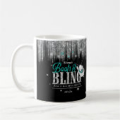 Boots 'n Bling Disco Bachelorette Aquamarin ID925 Kaffeetasse (Links)