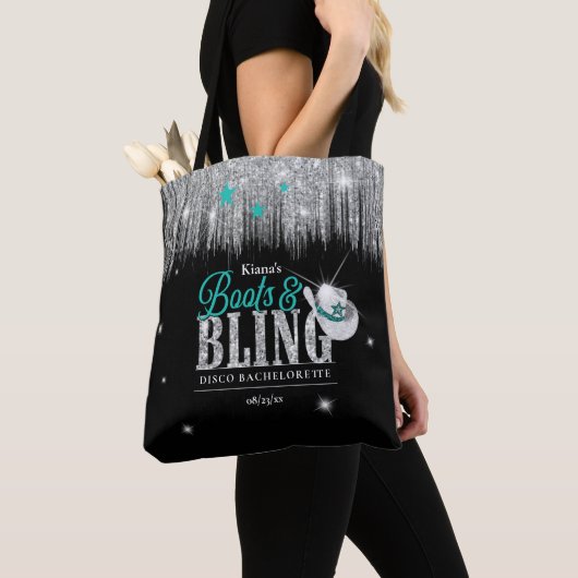 Boots 'n Bling Disco Bachelorette Aquamarin ID925 Tasche (Von Nahem)