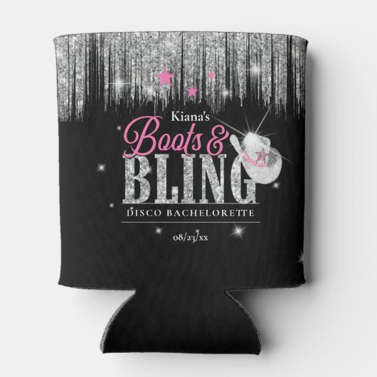 Boots 'n Bling Disco Bachelorette ID925 Dosenkühler (Rückseite)