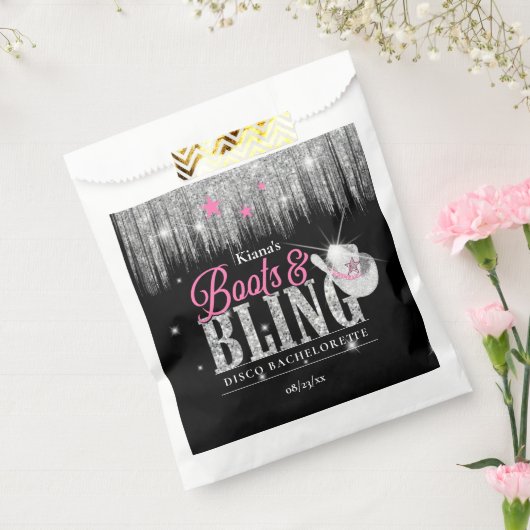 Boots 'n Bling Disco Bachelorette ID925 Geschenktütchen (Versiegelt)