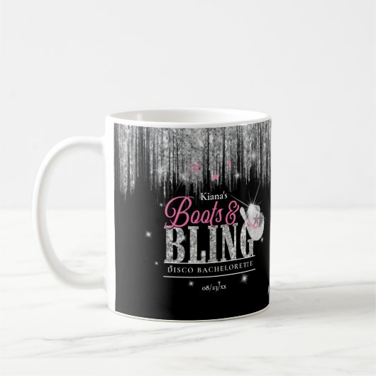 Boots 'n Bling Disco Bachelorette ID925 Kaffeetasse (Links)