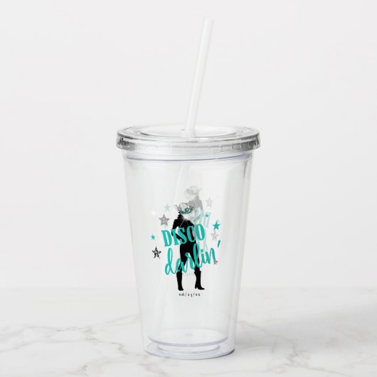 Boots 'n Bling Disco Darlin' Aquamarin ID925 Acryltrinkbecher (Rückseite)