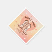 Boots N' Bubbly Cowboy Boots Heart Brautparty Serviette (Ecke)