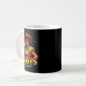 Boots On The Ground Afro Black Woman African Black Kaffeetasse (Vorderseite Links)