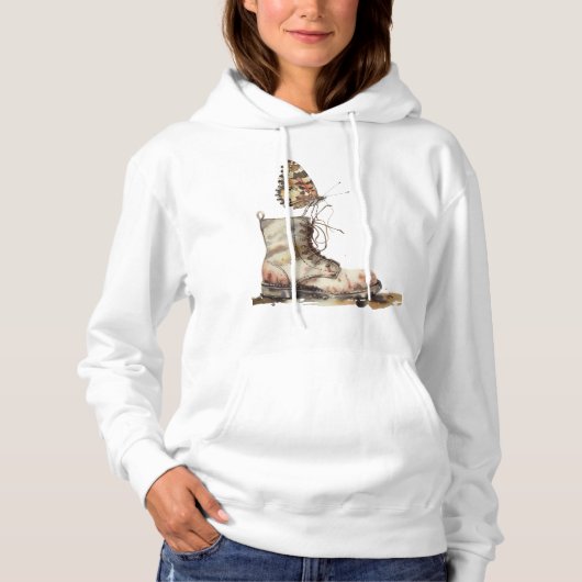 Boots on the Ground, Flüge in the Sky Hoodie (Vorderseite)