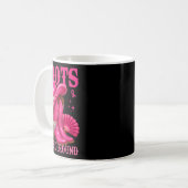 Boots on the Ground Pink Cowgirl Brustkrebs Wes Kaffeetasse (Vorderseite Links)