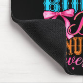 Boots Or Bows Bonus Mom Loves You Gender Reveal Fa Mousepad (Ecke)