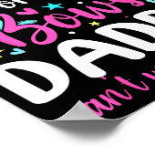 Boots Or Bows Daddy Loves You Gender Reveal Party  Poster (Ecke)