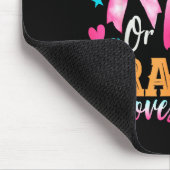 Boots Or Bows Grammy Loves You Gender Reveal Famil Mousepad (Ecke)