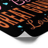 Boots Or Bows Great Grandpa Loves You Gender Revea Poster (Ecke)