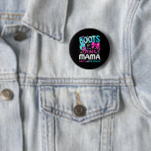 Boots Or Bows Mama Loves You Gender Reveal Party Button (Beispiel)