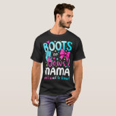 Boots Or Bows Mama Loves You Gender Reveal Party  T-Shirt (Vorne ganz)