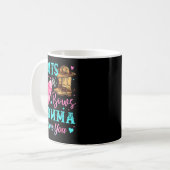 Boots Or Bows Momma Loves You Gender Reveal Family Kaffeetasse (Vorderseite Links)
