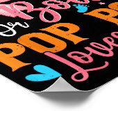 Boots Or Bows P P Loves You Gender Reveal Family Poster (Ecke)