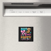 Boots Or Bows Ppy Loves You Gender Reveal Family Magnet (In Situ (Geschirrspüler))