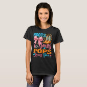 Boots Or Bows Ps Loves You Gender Reveal Family T-Shirt (Vorne ganz)