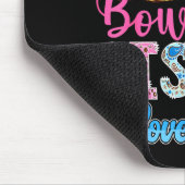 Boots Or Bows Sister Loves You Gender Reveal Famil Mousepad (Ecke)