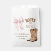 Boots or Bows Western Gender Reveal Geschenktütchen (Vorderseite)